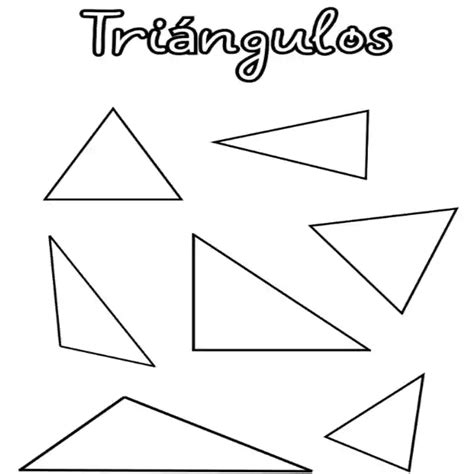 Dibujos con Triángulos para colorear