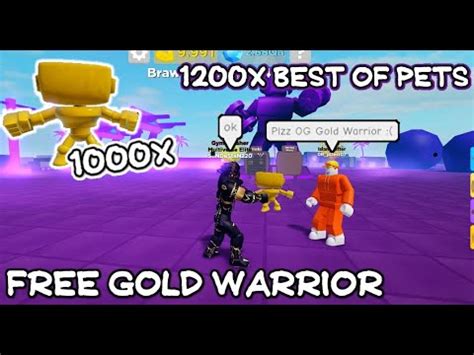 Muscle Legends Free OG Gold Warrior Giveaway I HAVE 1200 OG Gold