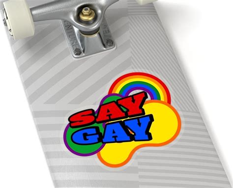 Say Gay Sticker Don T Say Desantis Decal Lgtbq Sticker Equality Proud Ally Sticker Love Is Love