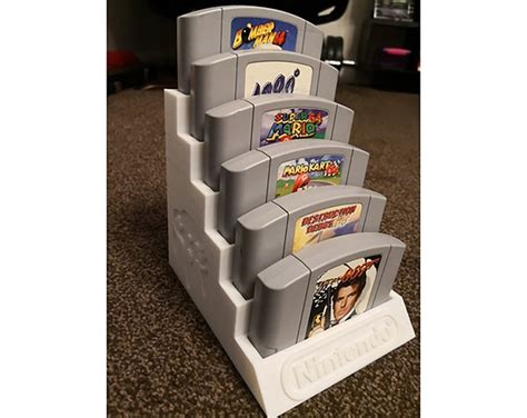 Nintendo 64 N64 Tiered Game Display Stand Cartridge Case Riser Rack