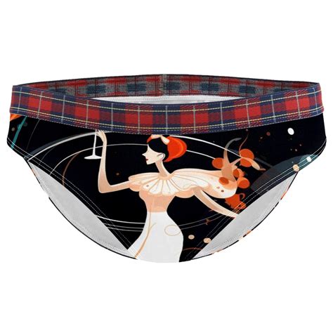 Brief Underwear Bikini Panties For Women Bikini Underwear L Abstract Painting Cartoon Space