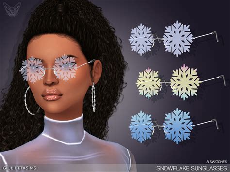 The Sims Resource Snowflake Glasses