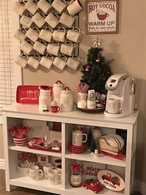 75 DIY Christmas Hot Cocoa Bar Ideas Lady Decluttered Coffee Bar