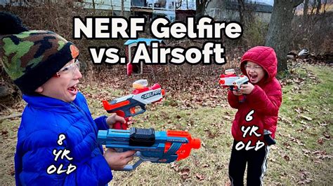 Kid Tested Blasters Nerf Vs Airsoft Vs Nerf Gelfire Ultimate Guide