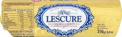 Lescure Butter Roll Unsalted 250g Adelaide S Finest Supermarkets