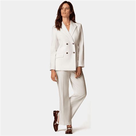 Double Breasted Wide Leg Pant Suit Relaxed Fit Sumissura