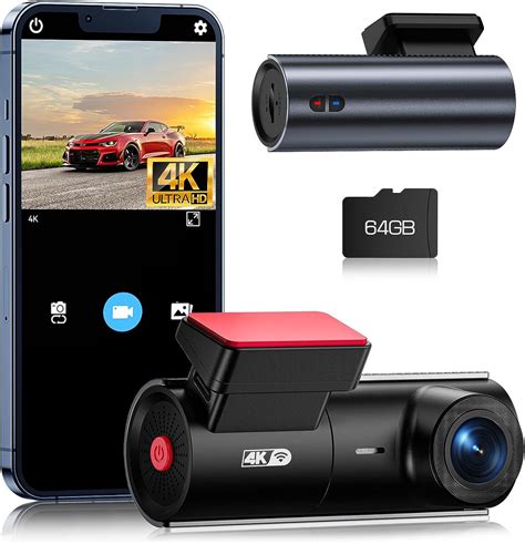 Lamto Dashcam Auto 4K WiFi Mit APP Steuerung Autokamera Typ C Dash Cam