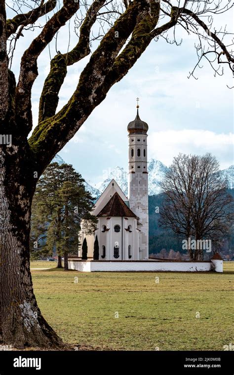 The St Coloman Pilgrimage Church Of In Schwangau Germany A Baroque