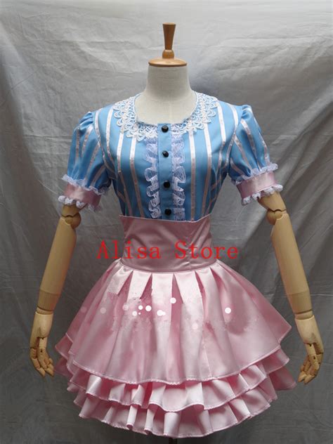 SoniAni Super Sonic Costumes Super Sonico Blue Pink Game Cosplay