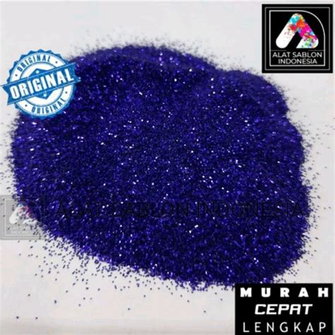 Jual Royal Blue Glitter Bubuk Gliter Powder Kg Alat Sablon Jakarta