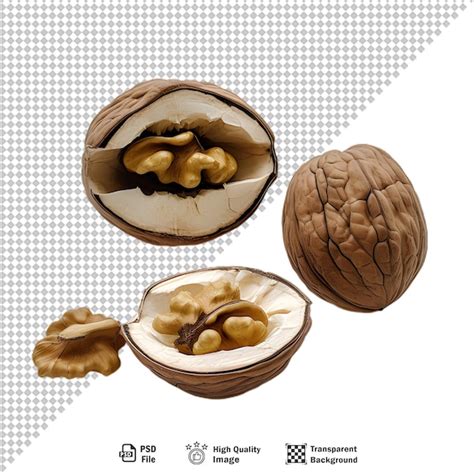 Premium PSD Walnuts Isolated On Transparent Background