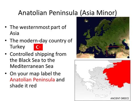 Anatolian Peninsula On World Map