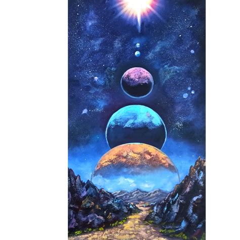 Space Painting - Etsy