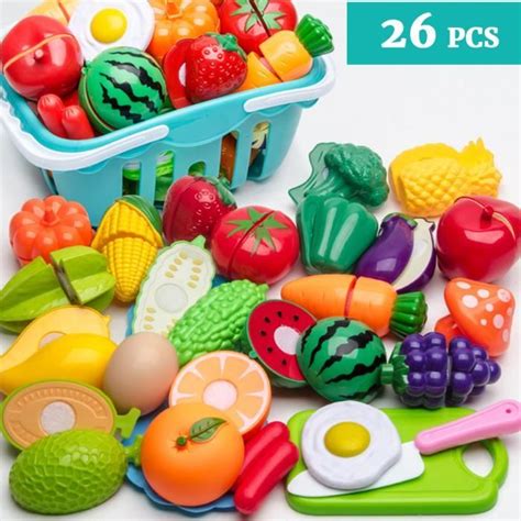 Pcs Jouet De Cuisine Enfants Simulation Fruits Et L Gumes Simul S