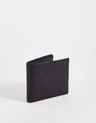 Tommy Hilfiger Portefeuille à monogramme en cuir Noir ASOS