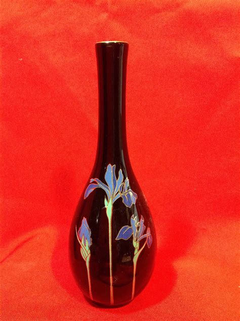 Otagiri Japan Bud Vase Blue Iris By Upstatenyantiquevint On Etsy Bud