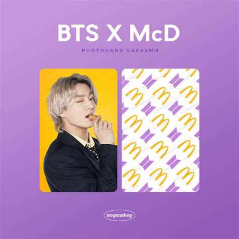 Jual Photocard Pc Bts X Mcd Mcdonald S Shopee Indonesia