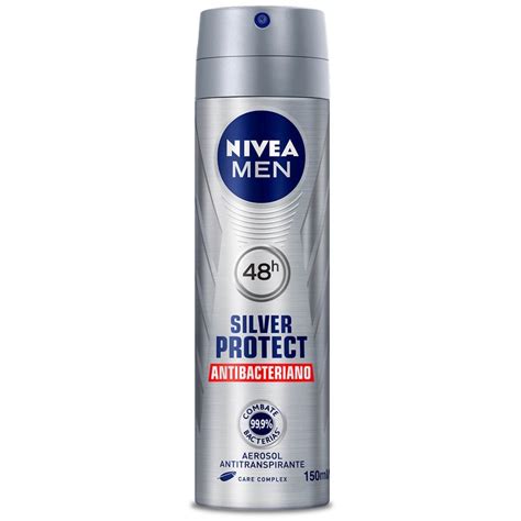 Desodorante Masculino Nivea Men Protect Silver Aerosol 150mL