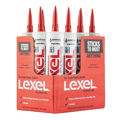 Sashco Lexel 12-Pack 10.5-oz White Paintable Solvent Caulk in the Caulk ...