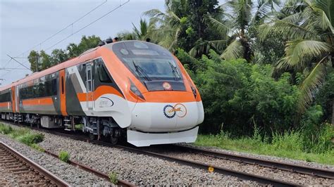 India First Saffron Vande Bharat Express Inaugural Run YouTube