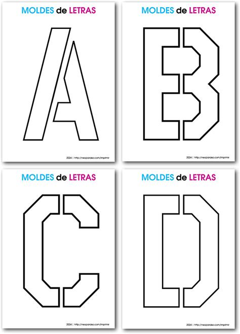 Moldes De Letras Para Recortar Pdf Gratis