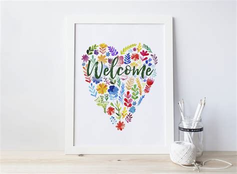 Rainbow Welcome Printable Art Instant Download Christian Art Lgbtq Wedding Printable Lgbqt