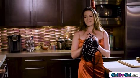 Petite Lesbian Brunette Celebrate By Pussy Licking Busty Gf