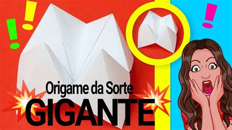 Origame Da Sorte Gigante Youtube