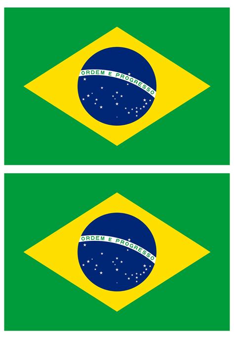 Bandeira Do Brasil Para Imprimir E Colorir Tamanho A Artesanato