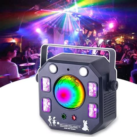 Globo Magic Led Rgb Moving Strobo Laser Dmx 4 Efeito Em 1 Frete grátis