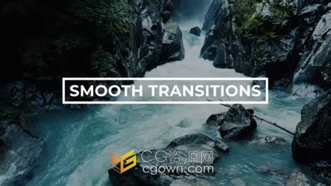 Smooth Transitions Ae模板波浪图形动画过渡转场效果 Cg资源网