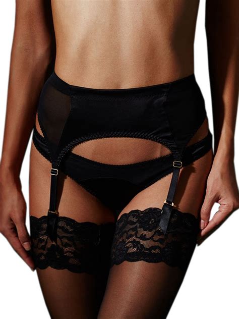 Women Black Sexy Lingerie Garters Wonder Beauty Lingerie Dress Fashion