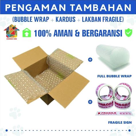 Jual Tambahan Bubble Wrap Kardus Ada Garansi Shopee Indonesia