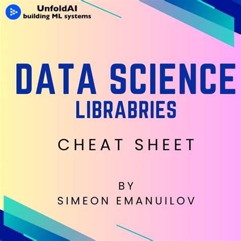 Python Data Science libraries cheat sheet | UnfoldAI