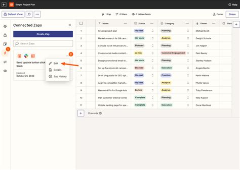 Simple Project Plan Template Zapier Interfaces