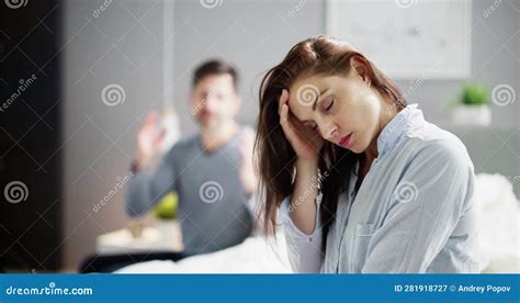 Worried Woman In Bed Stock Image Image Of House Women 281918727