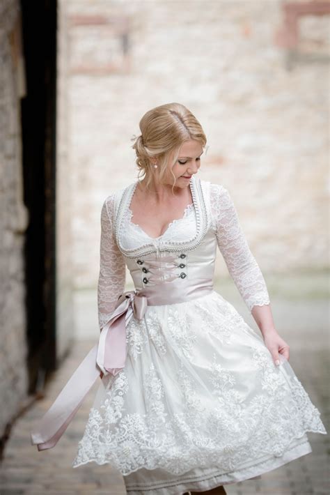 Brautkleid Dirndl Braut Blumenmädchen kleid Brautkleid