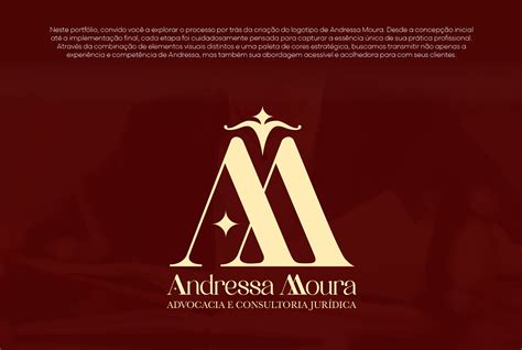 Identidade Visual Advogada Andressa Moura Behance