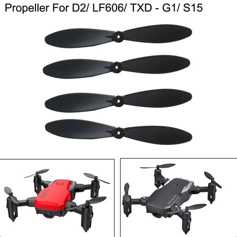 Weerihhol 4pcs Propellers For D2 Lf606 G1 Mini Rc Quadcopter Looping Flight Simulator Way To