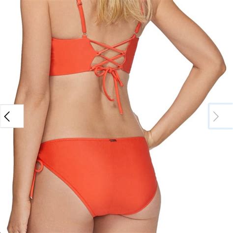 Raisins Swim New Raisins Orange Halter Peekaboo Bikini Poshmark