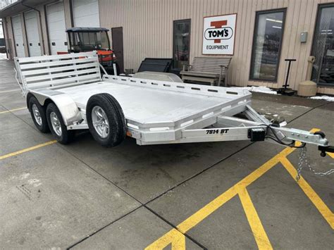 2025 Aluma 7814BT Aluminum Utility Trailer with Bi Fold Ramp | Toms ...