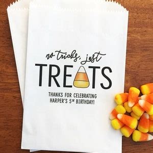 Halloween Treat Bags Personalized Halloween Party Favor Bags - Etsy