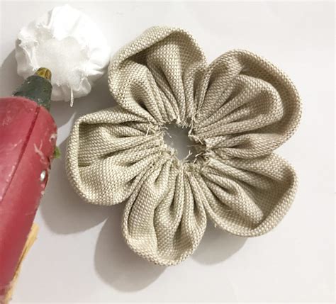 Come Fare I Fiori Di Stoffa Shabby Chic 4 Cloth Flowers Burlap Flowers