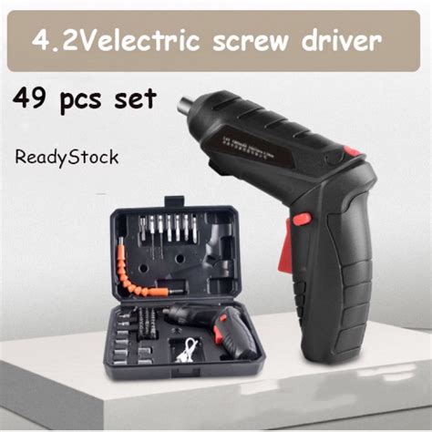 Jual Mesin Bor Set 49 Cordless Screwdriver 4 2 V Mesin Bor Cordless