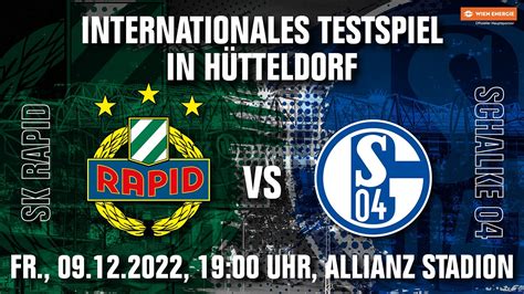 SK Rapid MediaInfo 234 2022 Internationales Testspiel Gegen Schalke 04