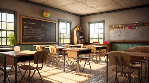 Premium AI Image | Inside the classroom without any students classroom ...