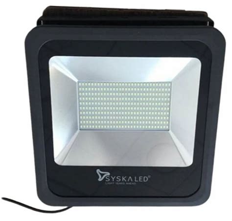 W Syska Black Led Flood Lights For Outdoor Warm White At Rs