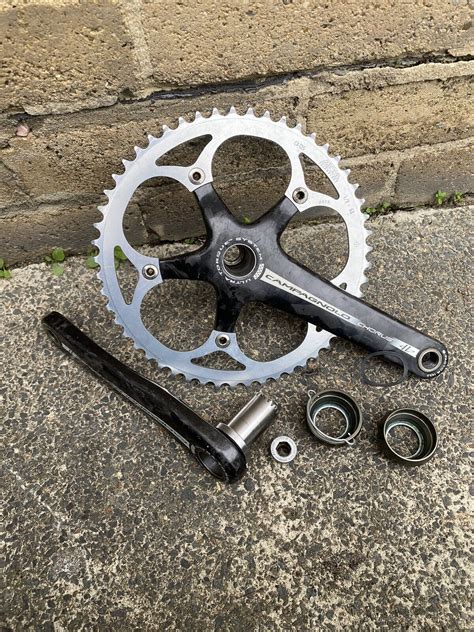 Campagnolo Carbon Track Chainset Ultra Torque Titanium Bb Miche T