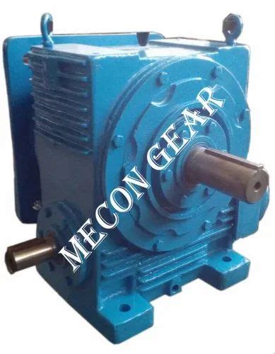 Mecon Gears Mild Steel Flange Mounted Reduction Worm Gearbox For