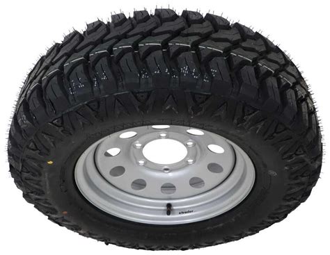 Taskmaster ST235 75R15 Trailer Tire With Silver Vesper Mod Wheel 6 On